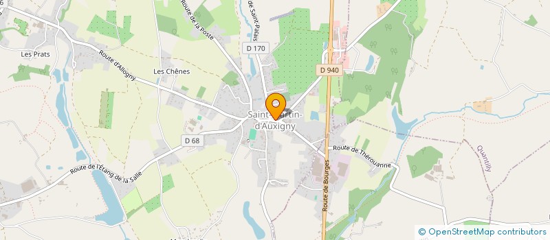 localisation de l'entreprise B.M.I.  QUANTILLY