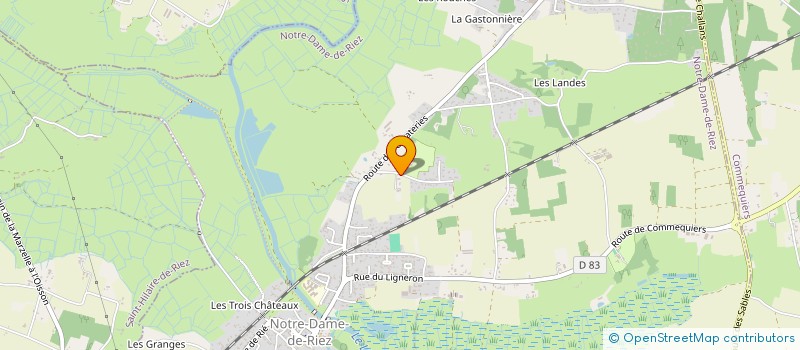 localisation de l'entreprise B M I  NOTRE-DAME-DE-RIEZ