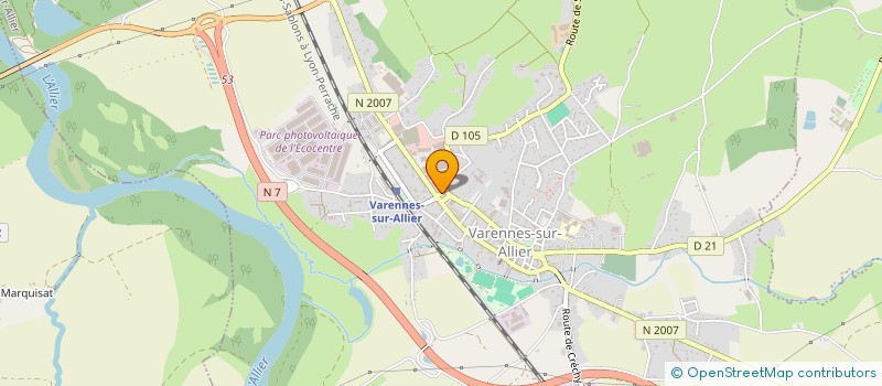 localisation de l'entreprise B.M.I.D DISTRIBUTION BATUT MOUSSARD INTE à VARENNES SUR ALLIER