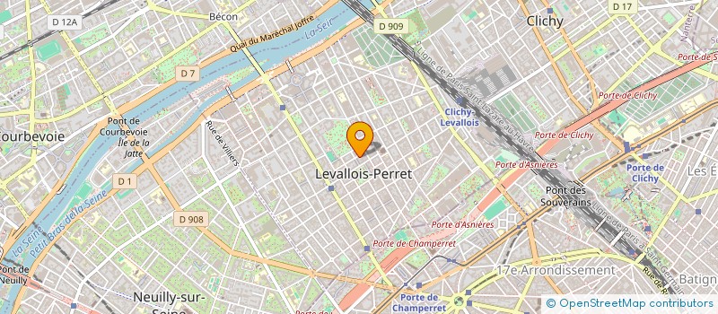 localisation de l'entreprise B.M.I.S à LEVALLOIS-PERRET