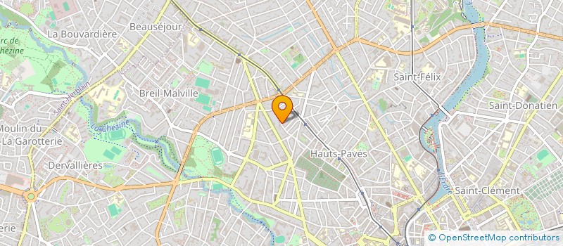 localisation de l'entreprise B.M.I.SPHERE.  NANTES