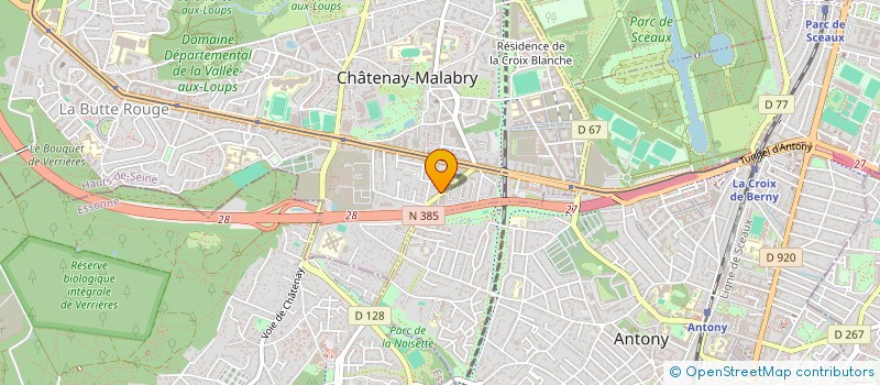 localisation de l'entreprise B.M. IMMO  CHATENAY-MALABRY