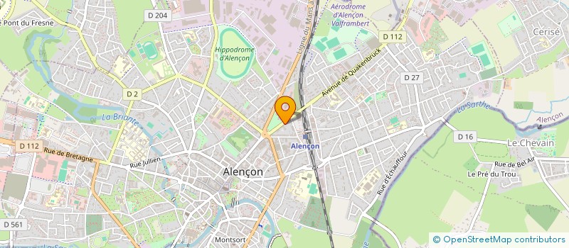 localisation de l'entreprise B M J à ALENCON