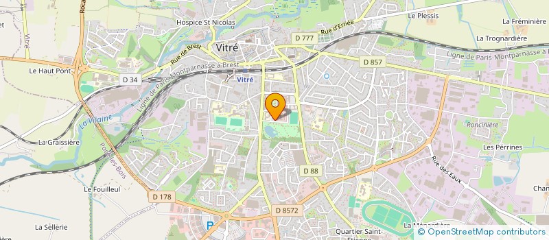 localisation de l'entreprise B.M.J.  VITRE