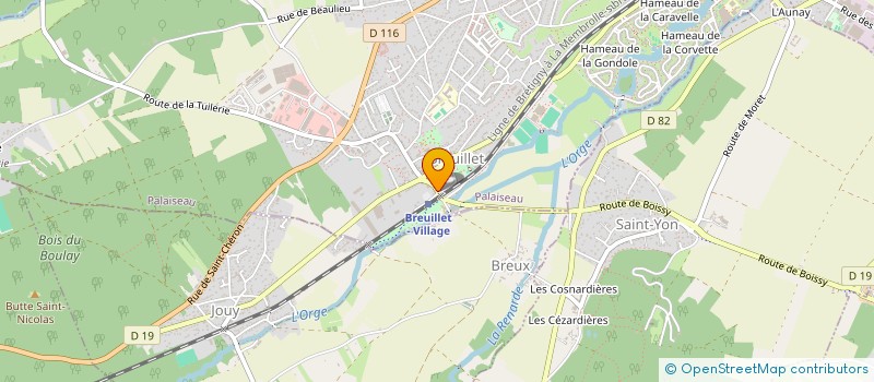 localisation de l'entreprise B.M.J.M  BREUILLET