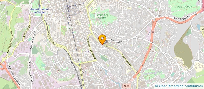 localisation de l'entreprise B M L  SAINT-ETIENNE