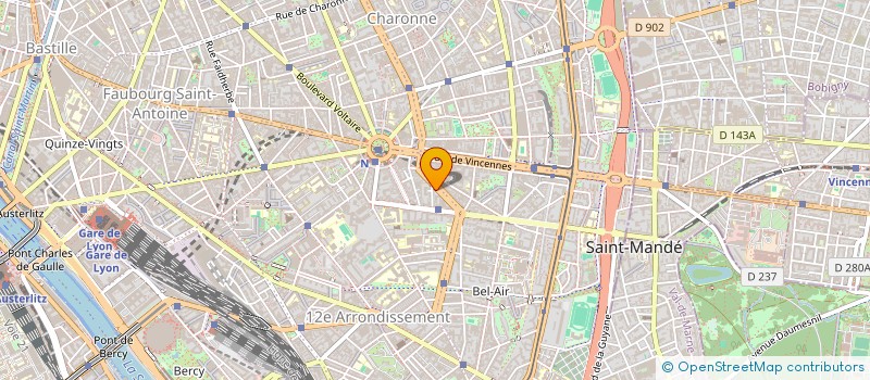 localisation de l'entreprise B.M.L. COUTURE  PARIS