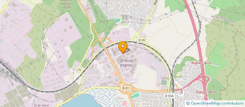 localisation de l'entreprise B M LOCATION à ROGNAC