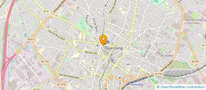 localisation de l'entreprise B.M.M  TOURCOING