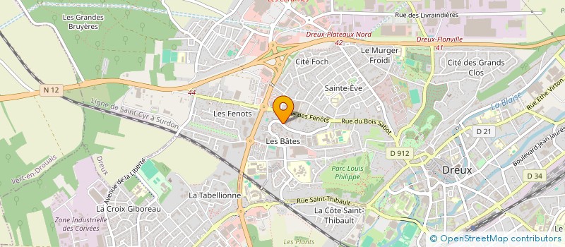 localisation de l'entreprise B.M.M à DREUX