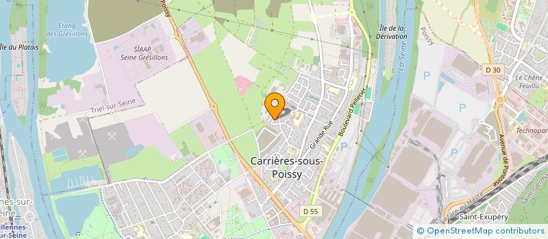 localisation de l'entreprise B&M MANAGEMENT  CARRIERES-SOUS-POISSY