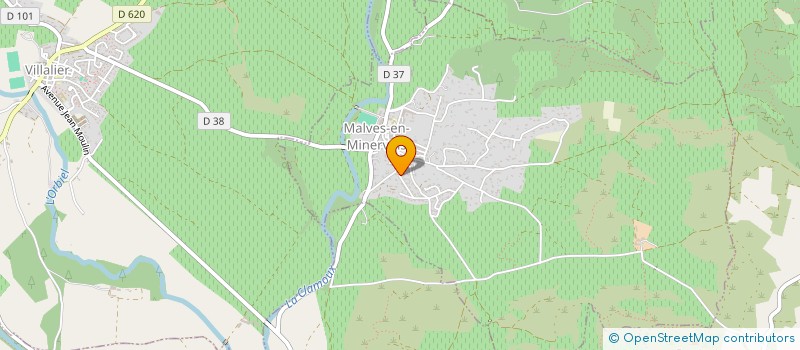 localisation de l'entreprise B.M NEUF & RENOVATION à MALVES-EN-MINERVOIS