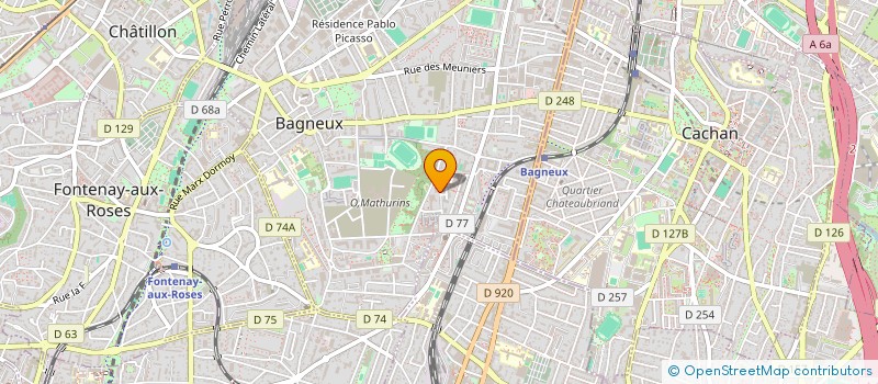localisation de l'entreprise B.M OPTIC à BAGNEUX