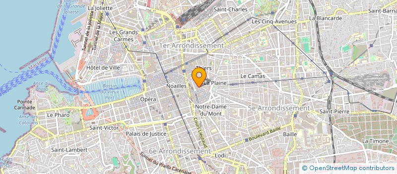 localisation de l'entreprise B.M.P.13  MARSEILLE