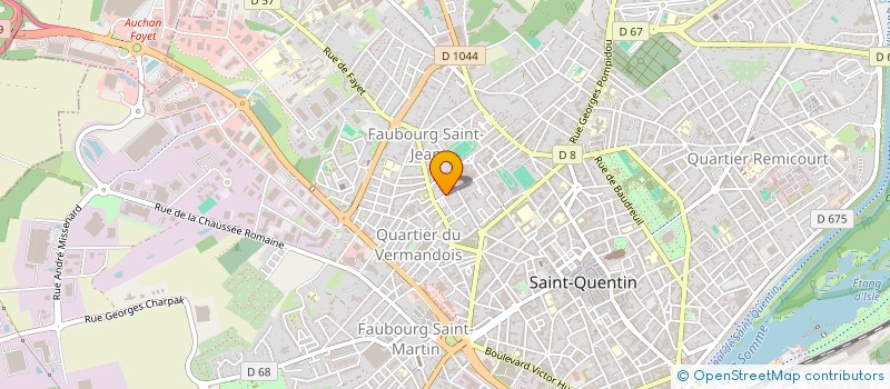 localisation de l'entreprise B&M PATRIMOINE à SAINT-QUENTIN