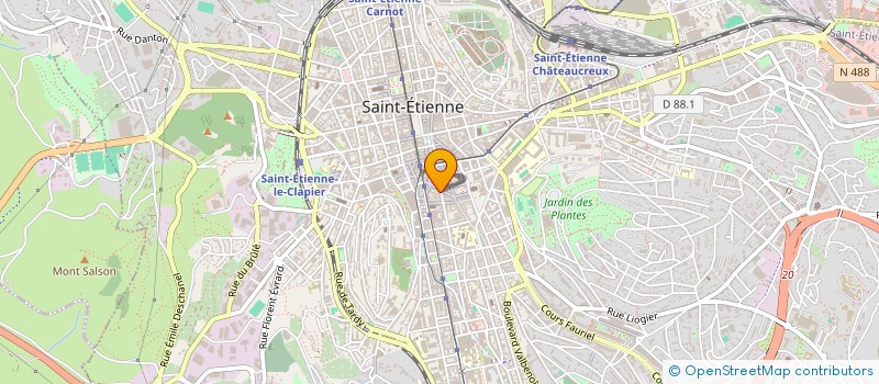 localisation de l'entreprise B.M. PEX à SAINT-ETIENNE