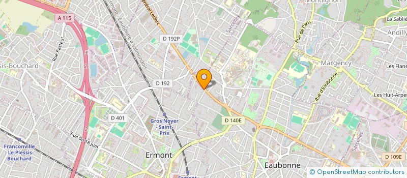 localisation de l'entreprise B.M.R. à EAUBONNE