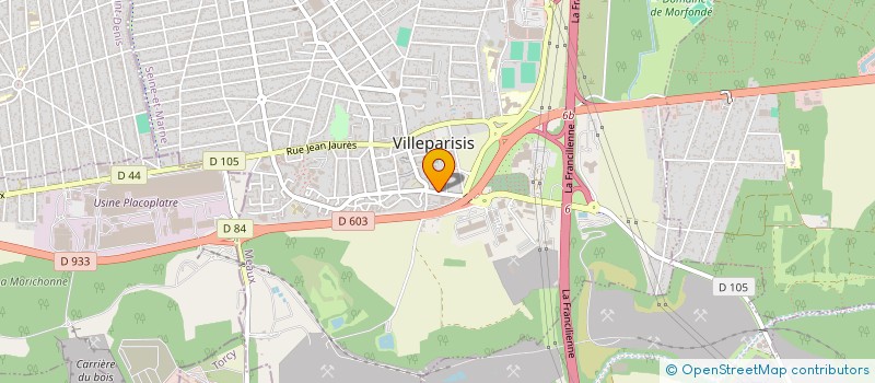 localisation de l'entreprise B.M.R.  VILLEPARISIS