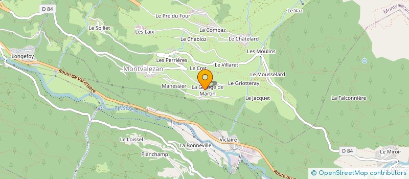 localisation de l'entreprise B.M.R. BATI MAITRE RENOVATION  MONTVALEZAN