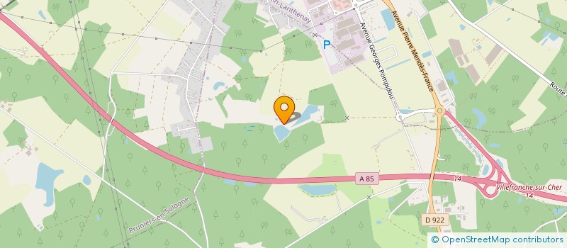 localisation de l'entreprise B.M.R BIO METHAGRI ROMONESTOIS à PRUNIERS EN SOLOGNE