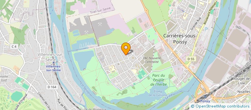 localisation de l'entreprise B.M.RENOV  CARRIERES-SOUS-POISSY