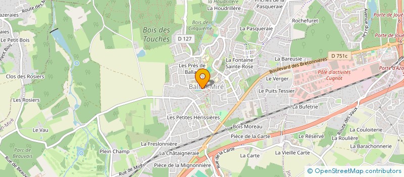 localisation de l'entreprise B M S à BALLAN-MIRE
