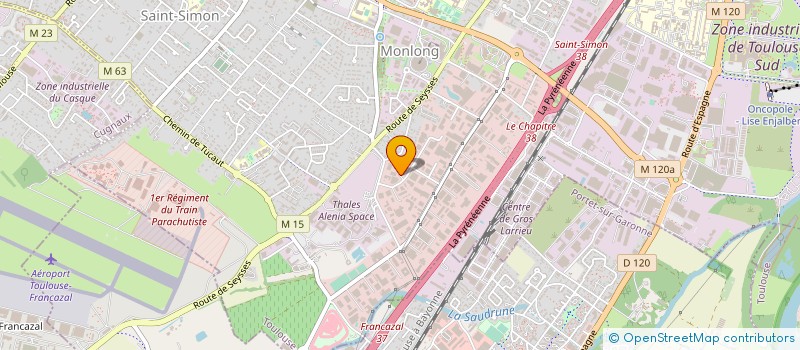 localisation de l'entreprise B.M.S à TOULOUSE