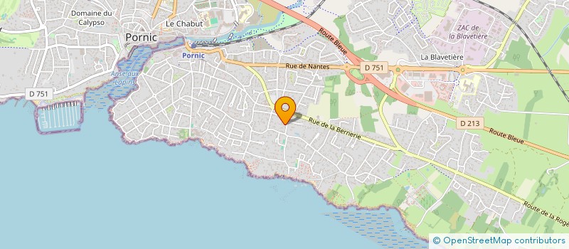 localisation de l'entreprise B.M.S.  PORNIC