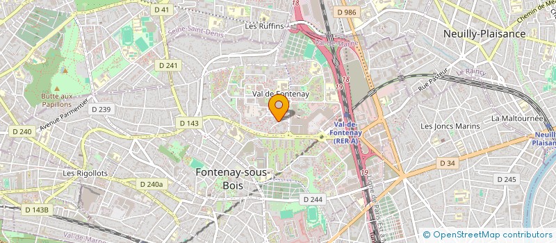 localisation de l'entreprise B M S à FONTENAY-SOUS-BOIS