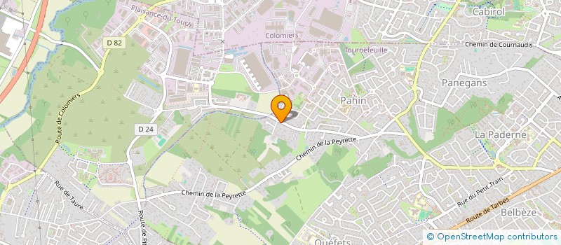 localisation de l'entreprise B M S  TOURNEFEUILLE