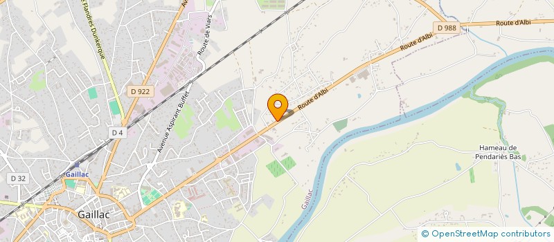 localisation de l'entreprise B M S DISTRIBUTION  GAILLAC