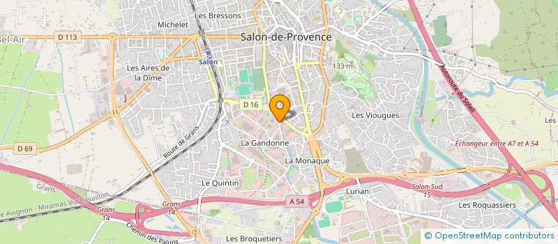 localisation de l'entreprise B.M.S PROTECTION  SALON-DE-PROVENCE