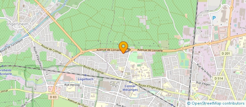 localisation de l'entreprise B & M SERRURERIE  COLMAR