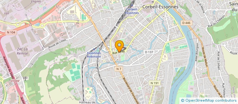 localisation de l'entreprise B.M. SERVICES CONFORT IMMO  CORBEIL-ESSONNES