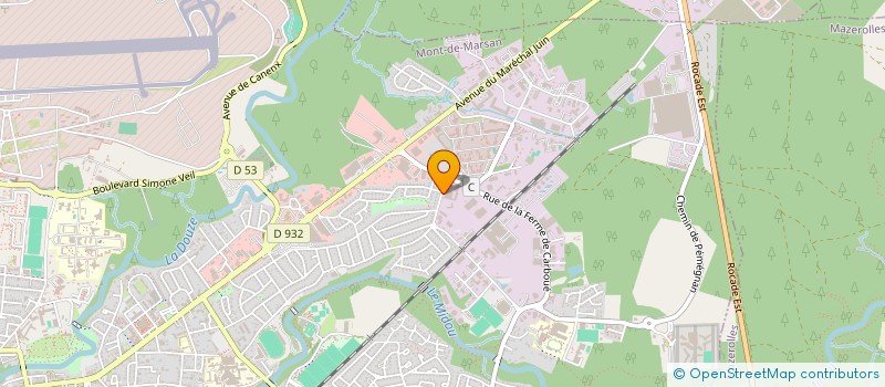 localisation de l'entreprise B&M SPORT'S ENERGY  MONT-DE-MARSAN