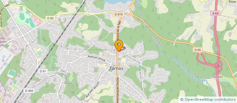 localisation de l'entreprise B&M STUDIO  TARNOS