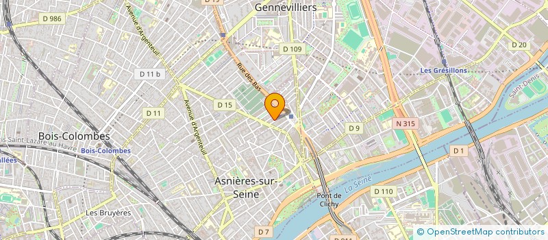 localisation de l'entreprise B.M. SUD à ASNIERES-SUR-SEINE