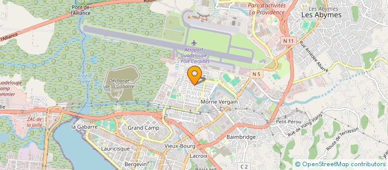 localisation de l'entreprise B M T P à LES ABYMES