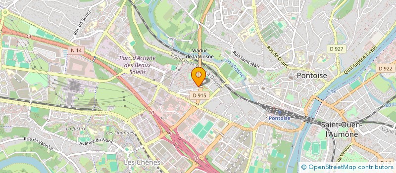 localisation de l'entreprise B.M. TRANS à PONTOISE