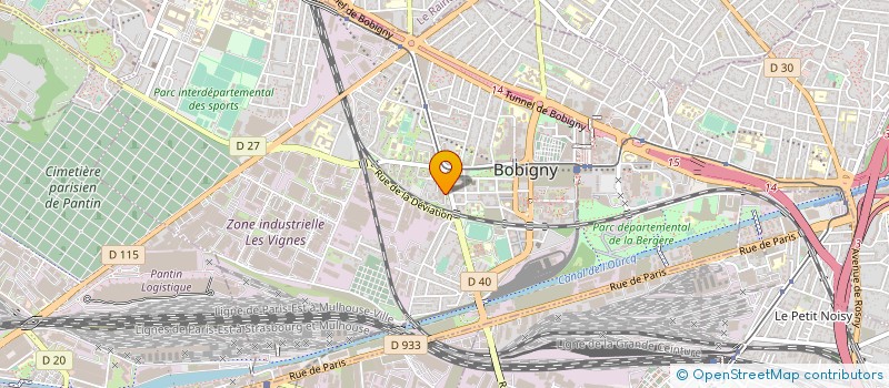 localisation de l'entreprise B.M TRANSPORTS à BOBIGNY