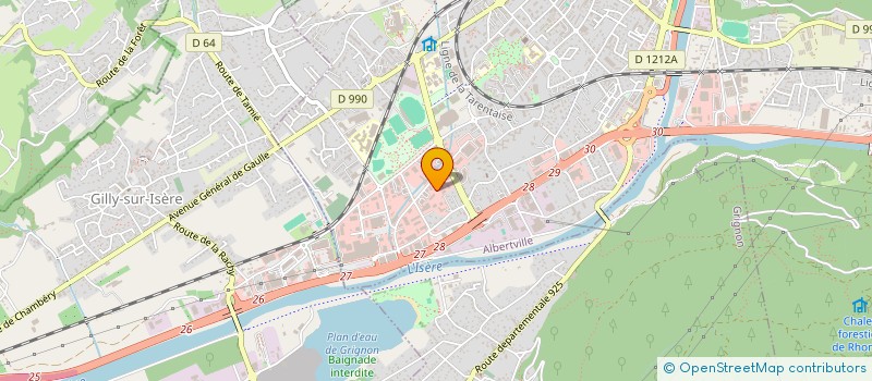 localisation de l'entreprise B.M.V.  ALBERTVILLE