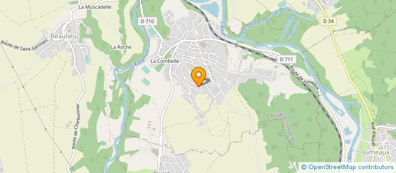 localisation de l'entreprise B.M.V.A. COURTAGE ET CONSEIL  BRASSAC-LES-MINES