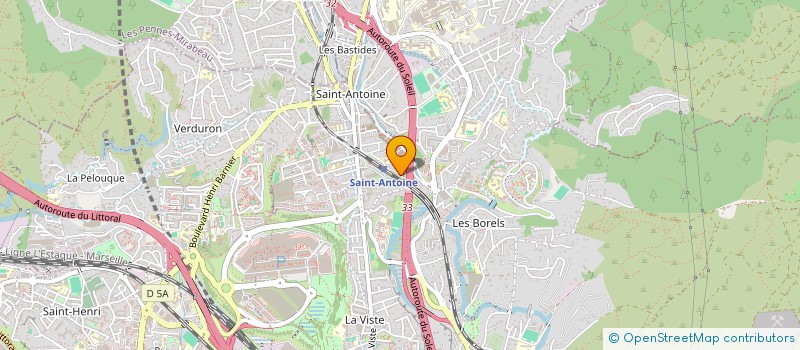localisation de l'entreprise B M V CREATION à MARSEILLE