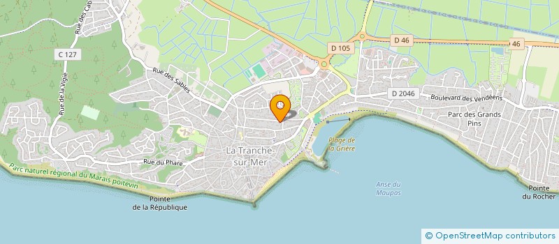 localisation de l'entreprise B.M.V.P. à LA TRANCHE-SUR-MER