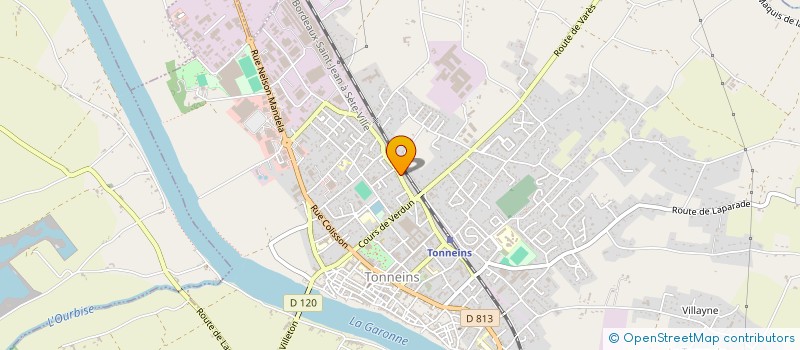 localisation de l'entreprise B.M.Z.  TONNEINS