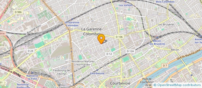 localisation de l'entreprise B-MARKET à LA GARENNE-COLOMBES
