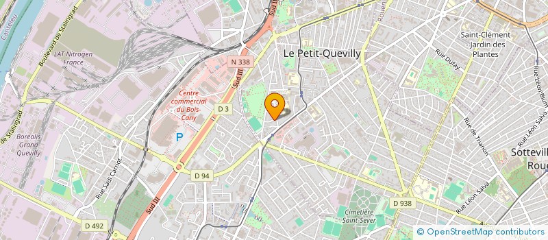 localisation de l'entreprise B.MARKET  LE PETIT-QUEVILLY