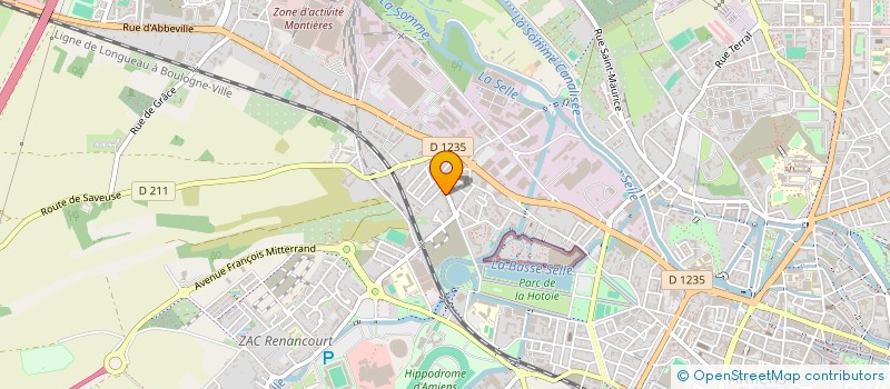 localisation de l'entreprise B. MARTIN à AMIENS