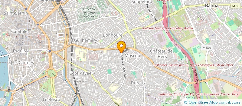 localisation de l'entreprise B MEDICAL à TOULOUSE