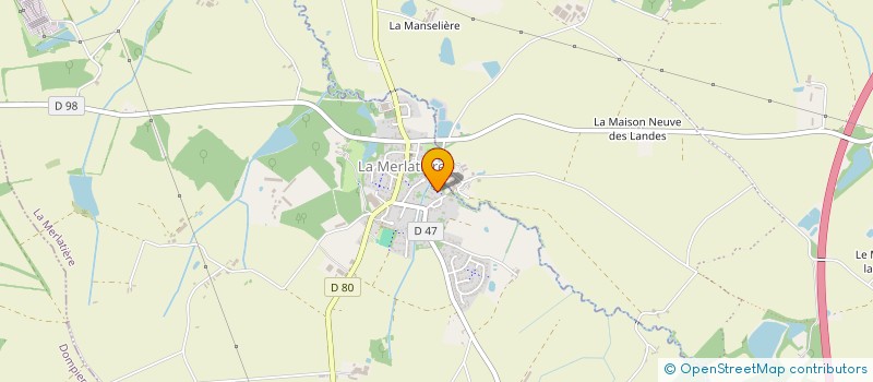 localisation de l'entreprise B MENUISERIE  LA MERLATIERE